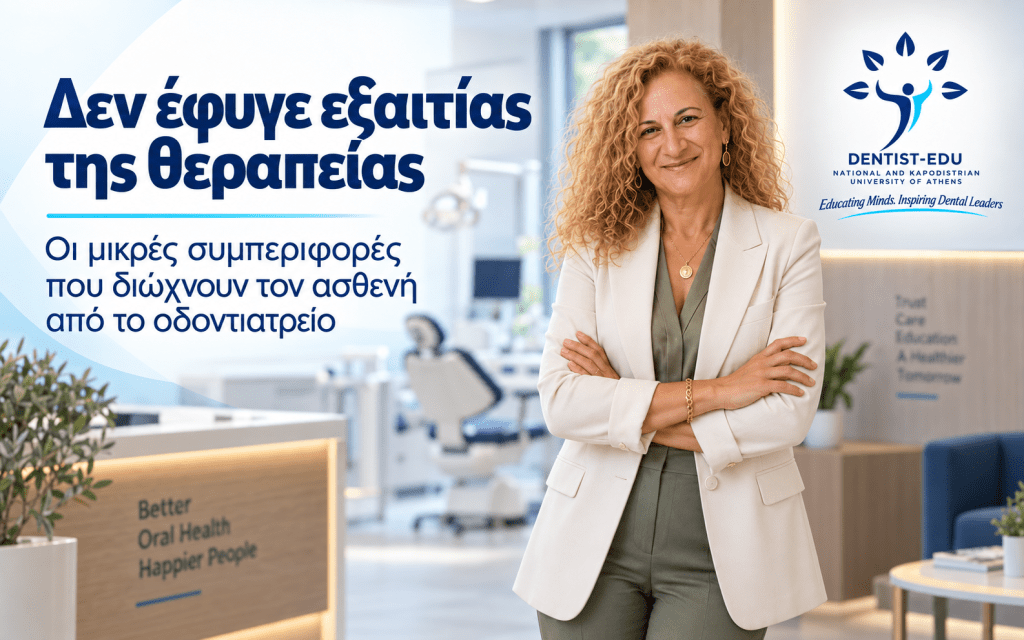 Η Μαρία Αντωνιάδου σε σύγχρονο οδοντιατρείο – μικρές συμπεριφορές που επηρεάζουν την εμπειρία του ασθενούς